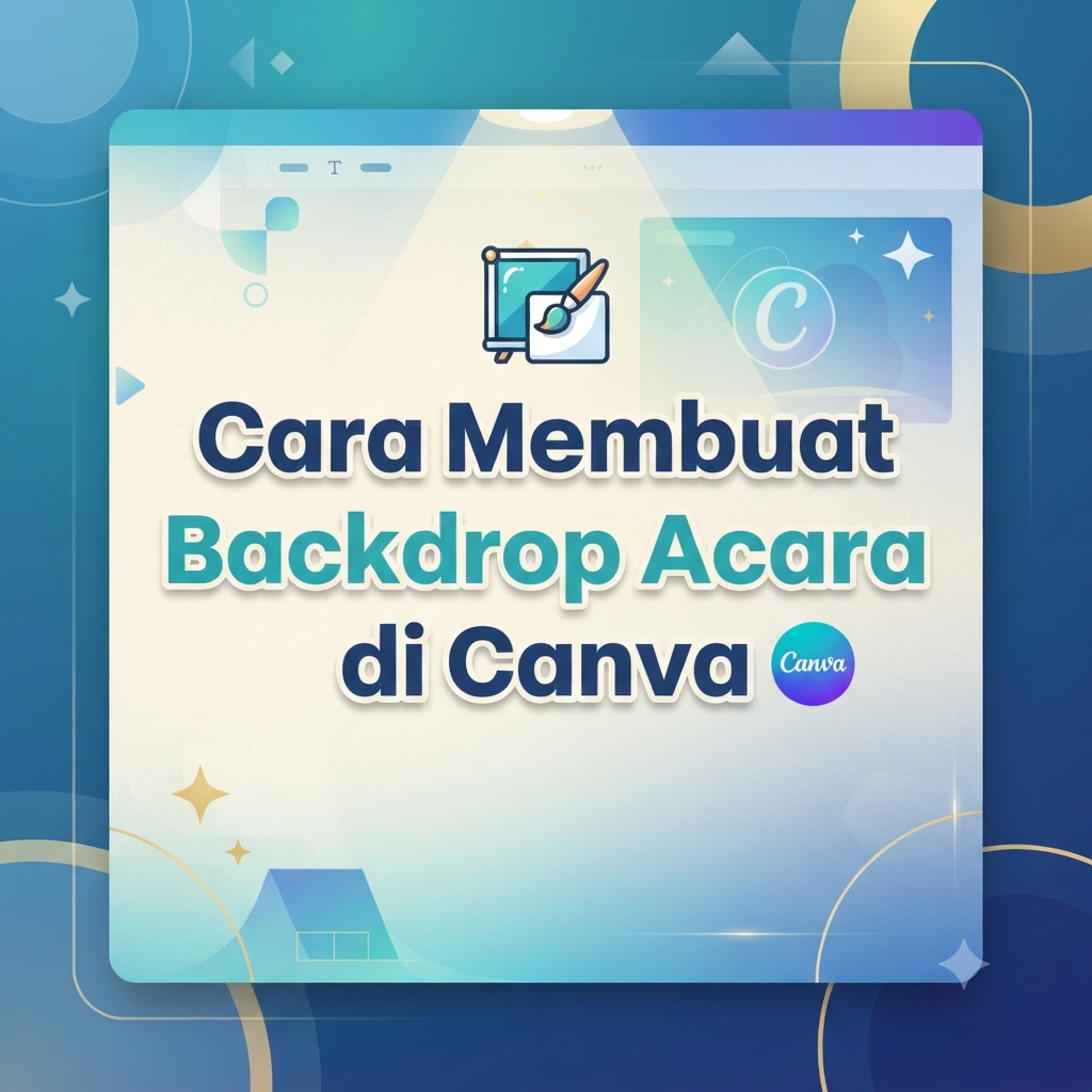 Cara Membuat Backdrop Acara di Canva