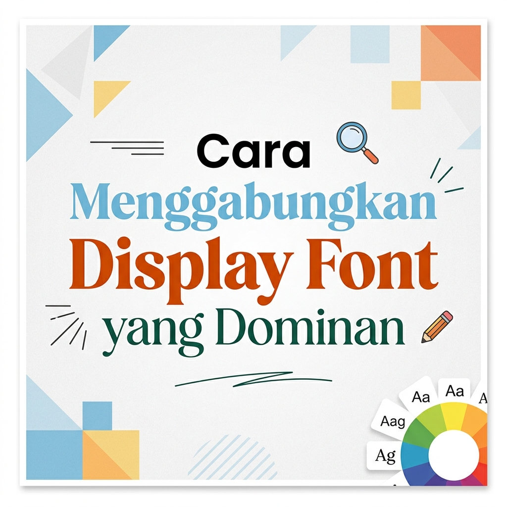 Cara Menggabungkan Display Font yang Dominan