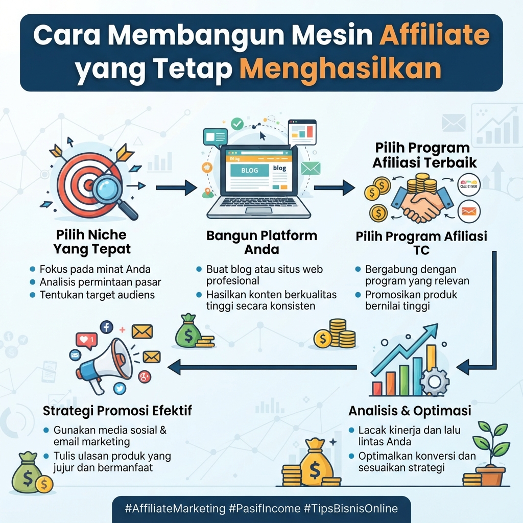 Cara Membangun Mesin Affiliate yang Tetap Menghasilkan