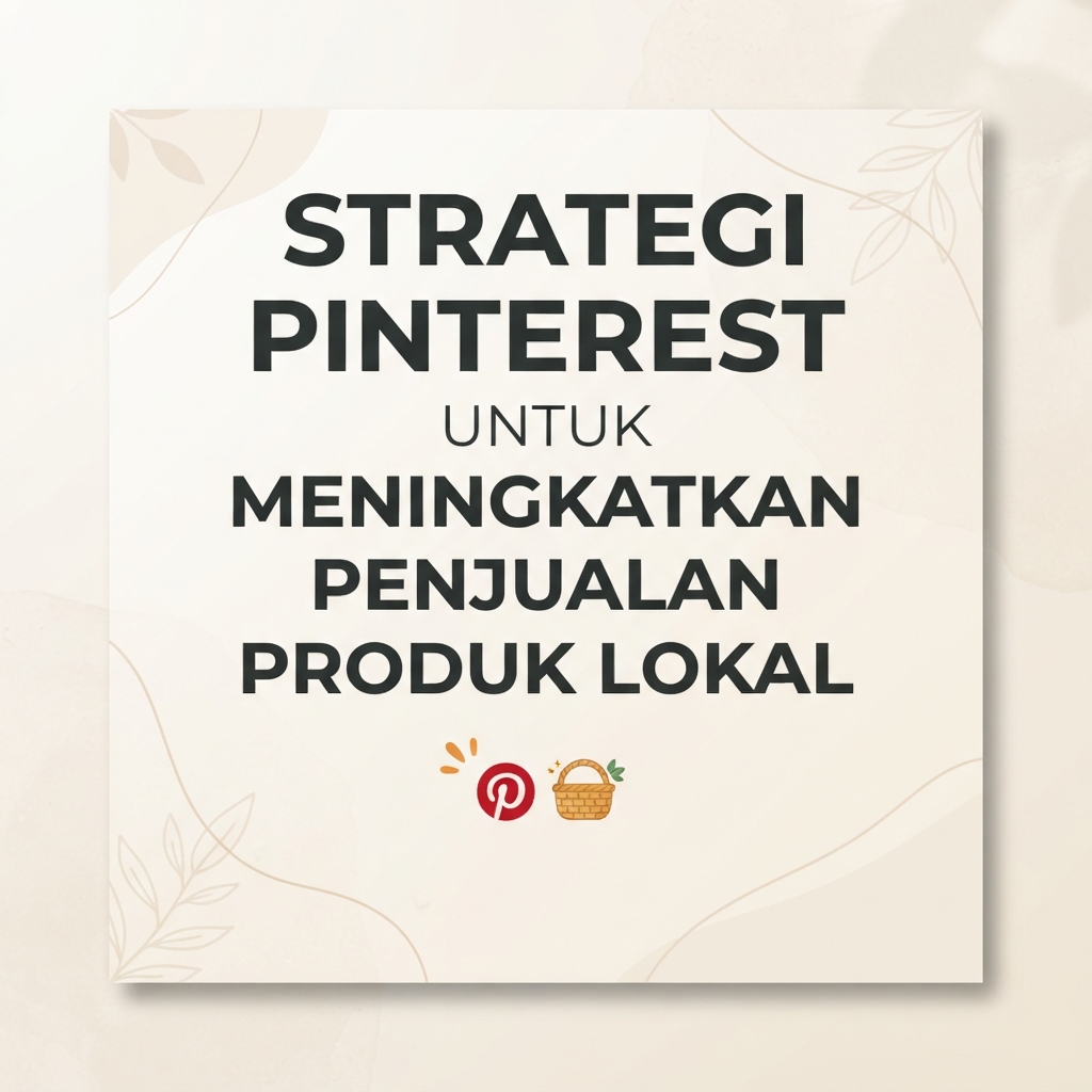 Strategi Pinterest untuk Meningkatkan Penjualan Produk Lokal