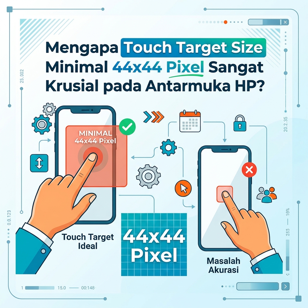 Minimal 44×44 Pixel Sangat Krusial pada Antarmuka HP