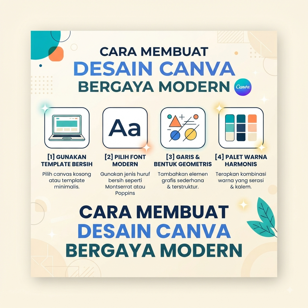 Cara Membuat Desain Canva Bergaya Modern