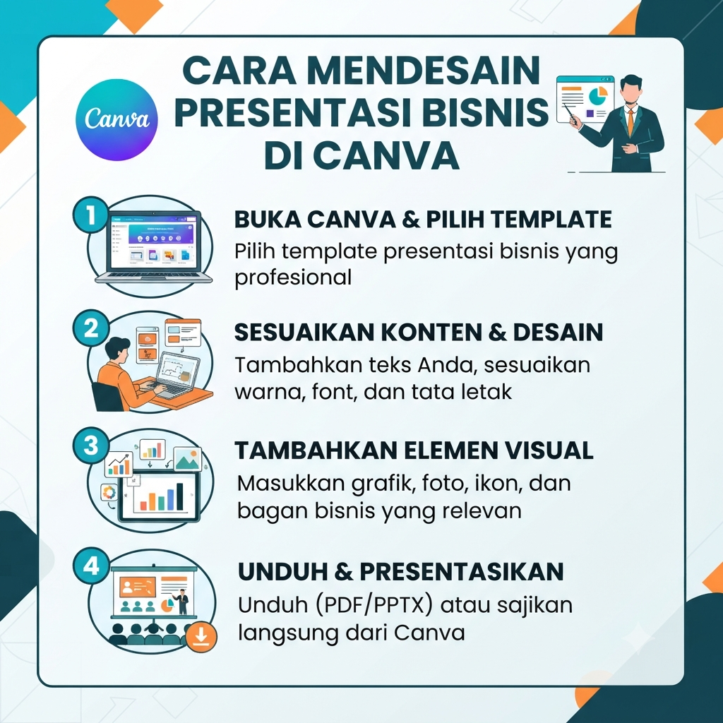 Cara Mendesain Presentasi Bisnis di Canva