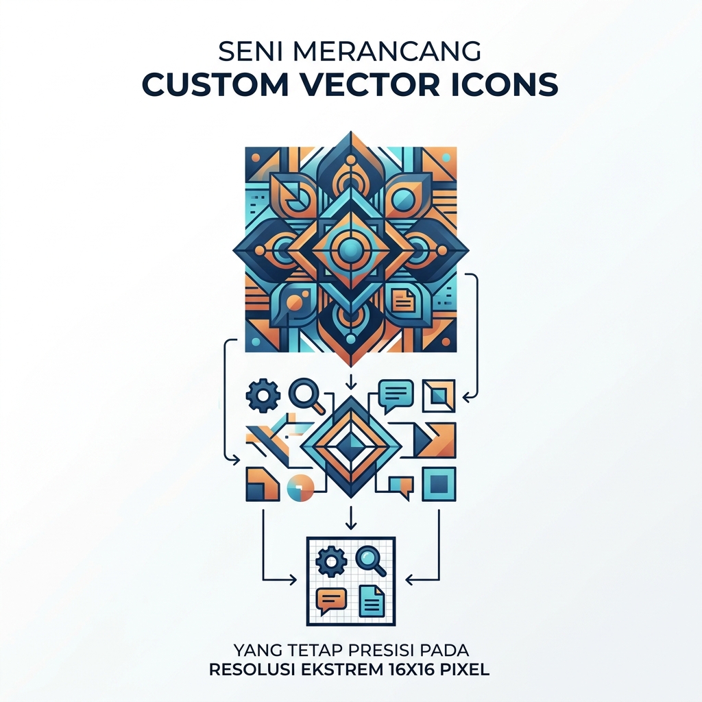 Merancang Custom Vector Icons Presisi pada Resolusi Ekstrem