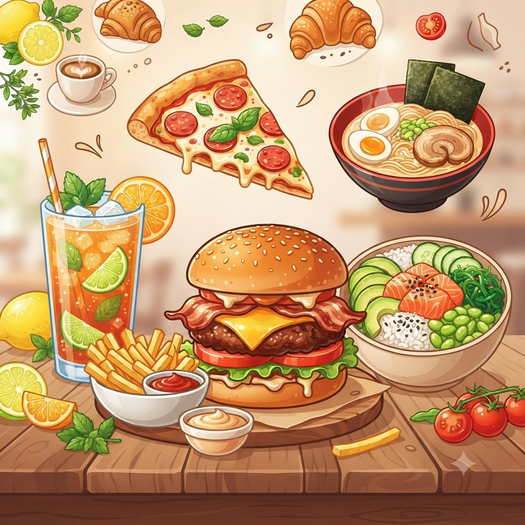 Bikin Vektor Food & Beverage Illustration yang Menggiurkan Buyer