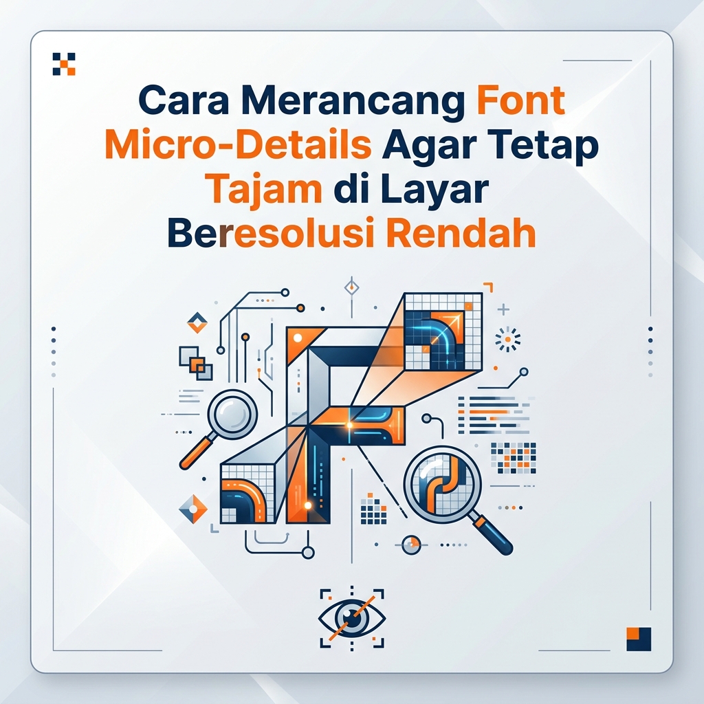 Cara Merancang Font Micro-Details Agar Tetap Tajam di Layar