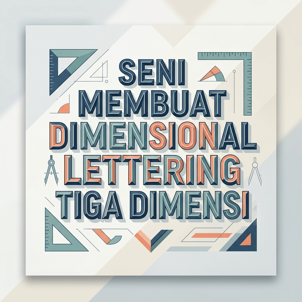 Seni Membuat Dimensional Lettering Tiga Dimensi