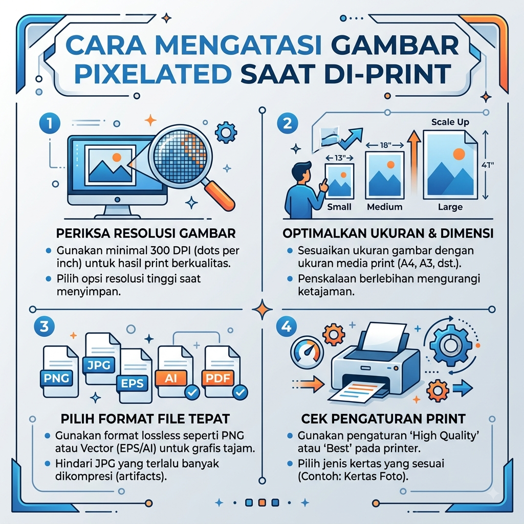 Cara Mengatasi Gambar Pixelated Saat Di-print