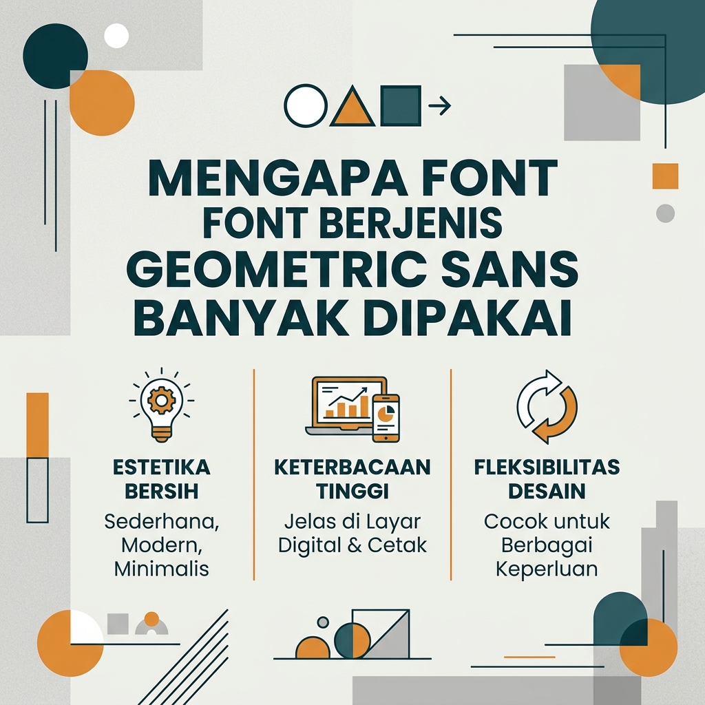 Mengapa Font Berjenis Geometric Sans Banyak Dipakai