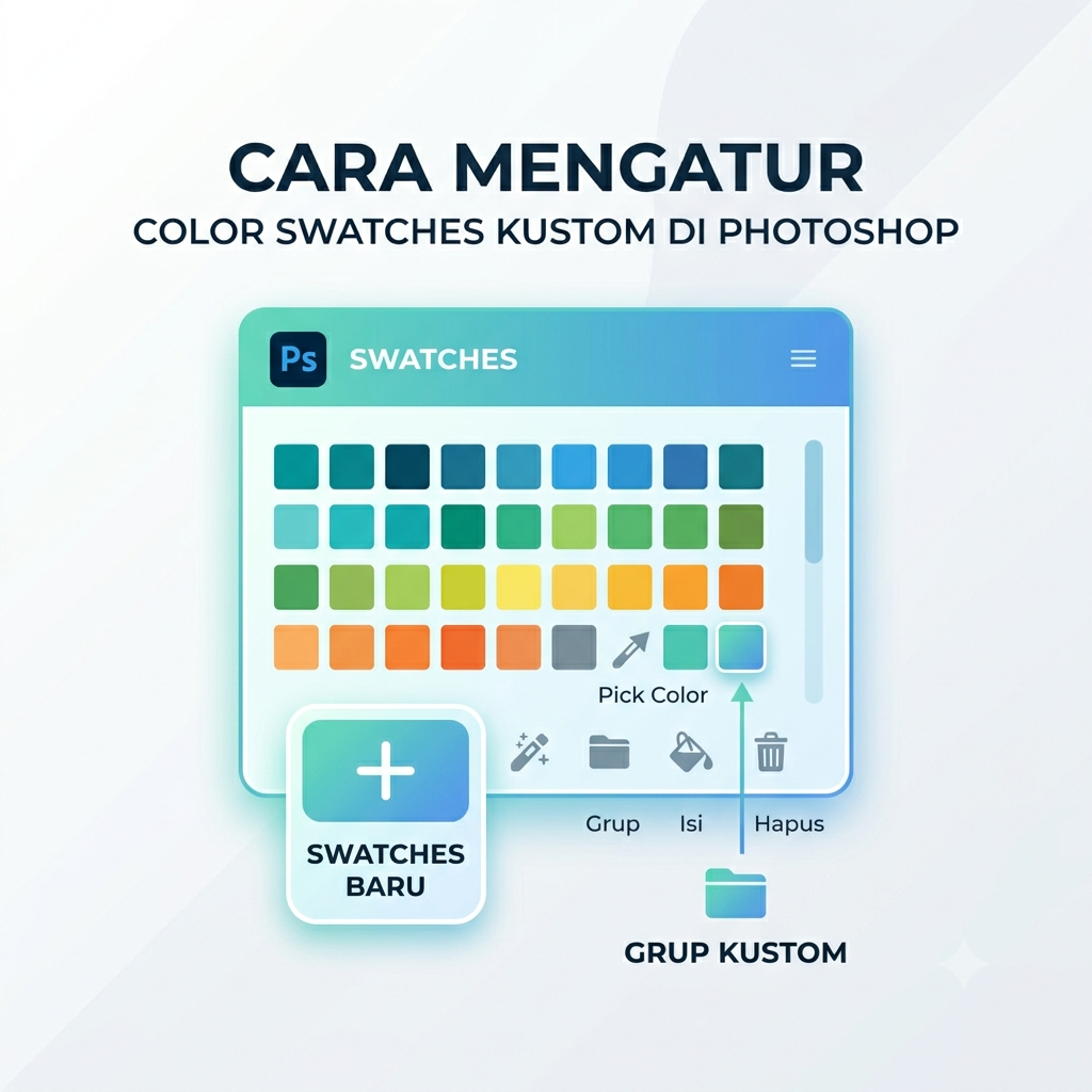 Cara Mengatur Color Swatches Kustom di Photoshop