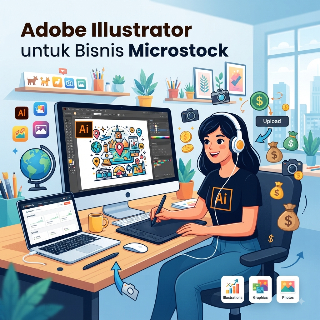 Photoshop atau Illustrator untuk Microstock?