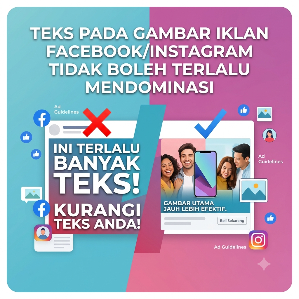Teks Pada Gambar Instagram Tidak Boleh Terlalu Mendominasi