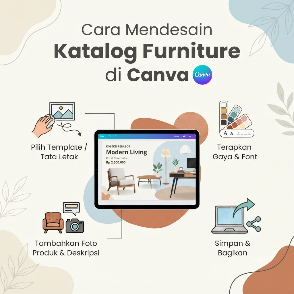 Cara Mendesain Katalog Furniture di Canva