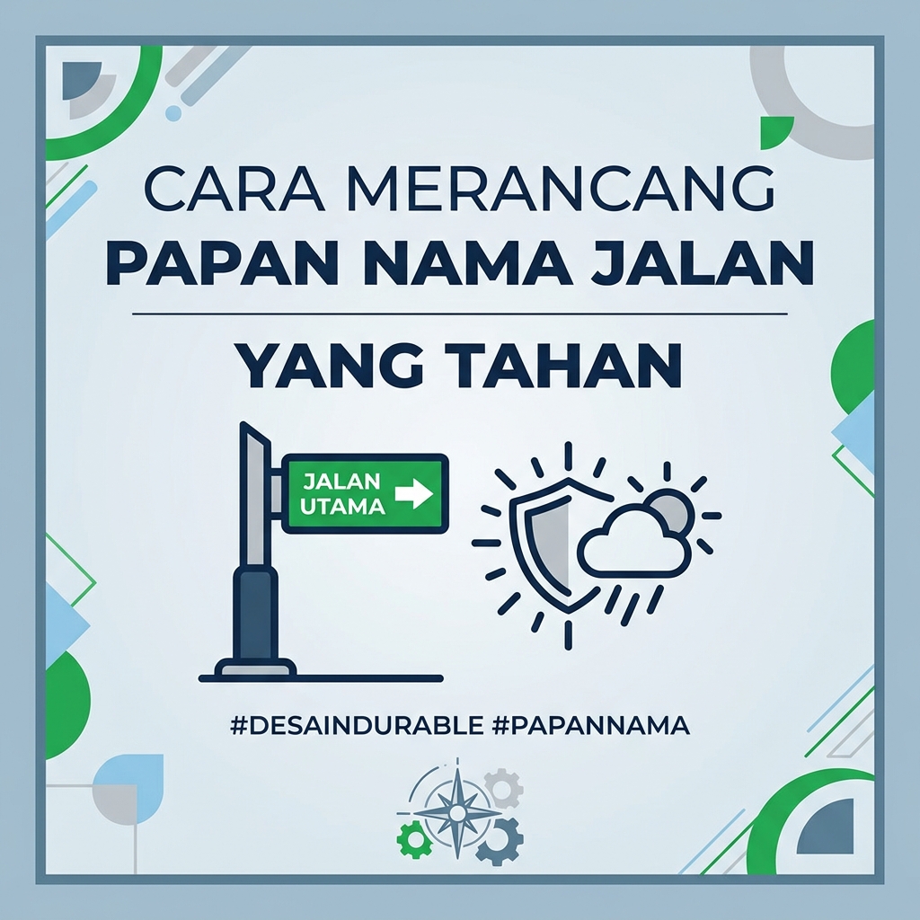 Cara Merancang Papan Nama Jalan yang Tahan