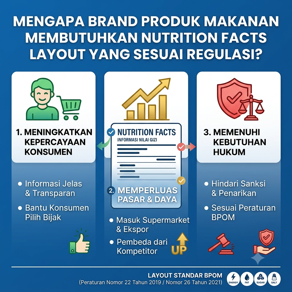 Brand Produk Makanan Membutuhkan Nutrition Facts Layout