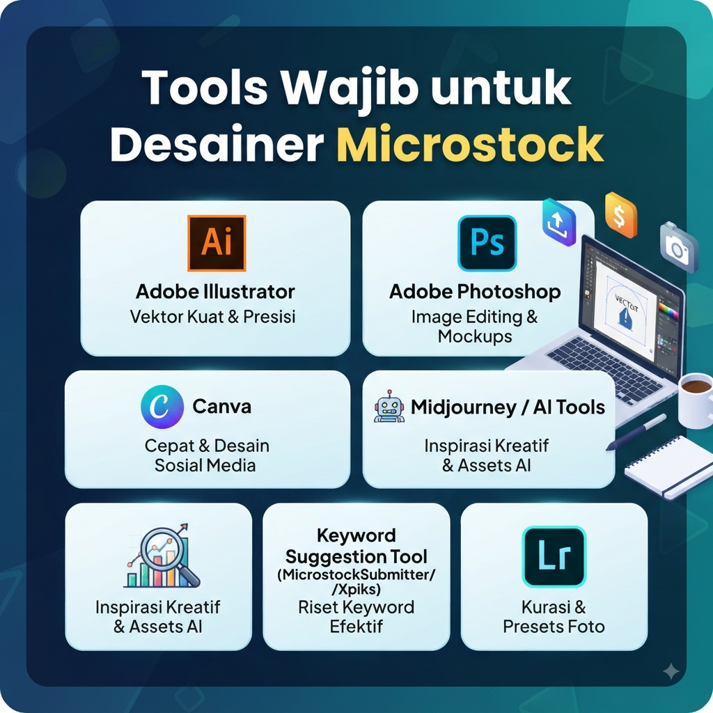 Tools Wajib untuk Desainer Microstock