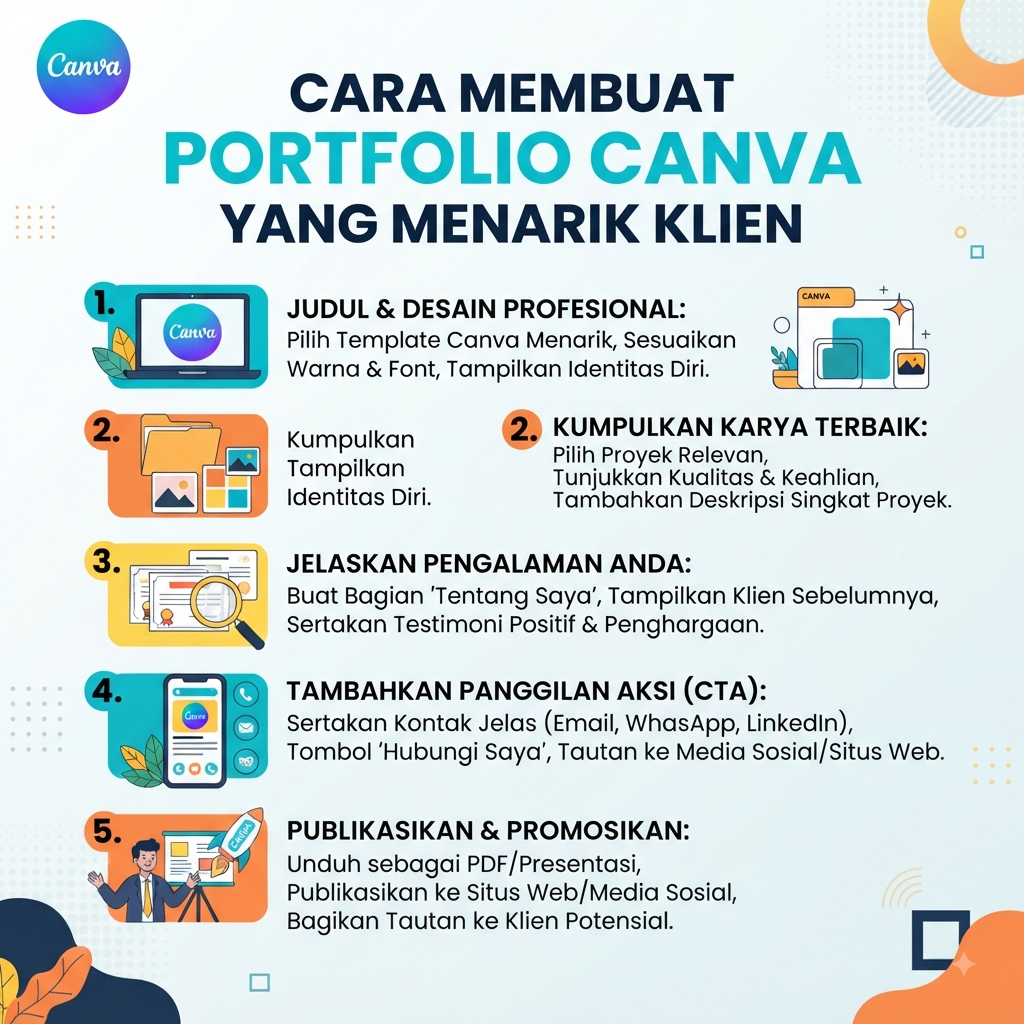 Cara Membuat Portofolio Canva yang Menarik Klien