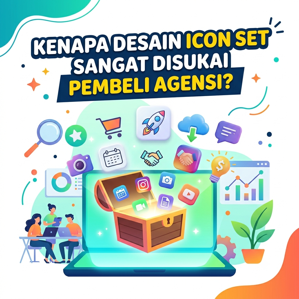Kenapa Desain Icon Set Sangat Disukai Pembeli Agensi?