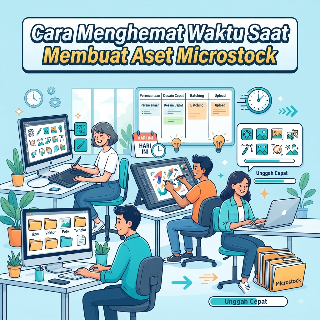 Cara Menghemat Waktu Saat Membuat Aset Microstock
