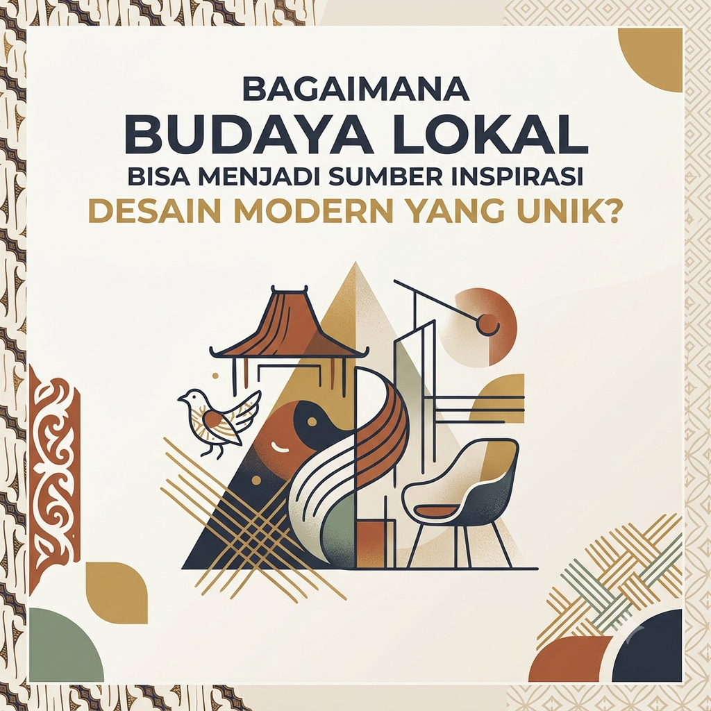 Budaya Lokal Bisa Menjadi Sumber Inspirasi Desain Modern