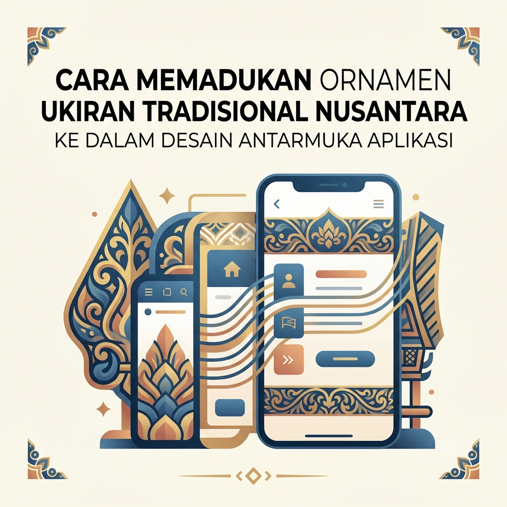 Memadukan Ornamen Ukiran Tradisional Nusantara ke desain