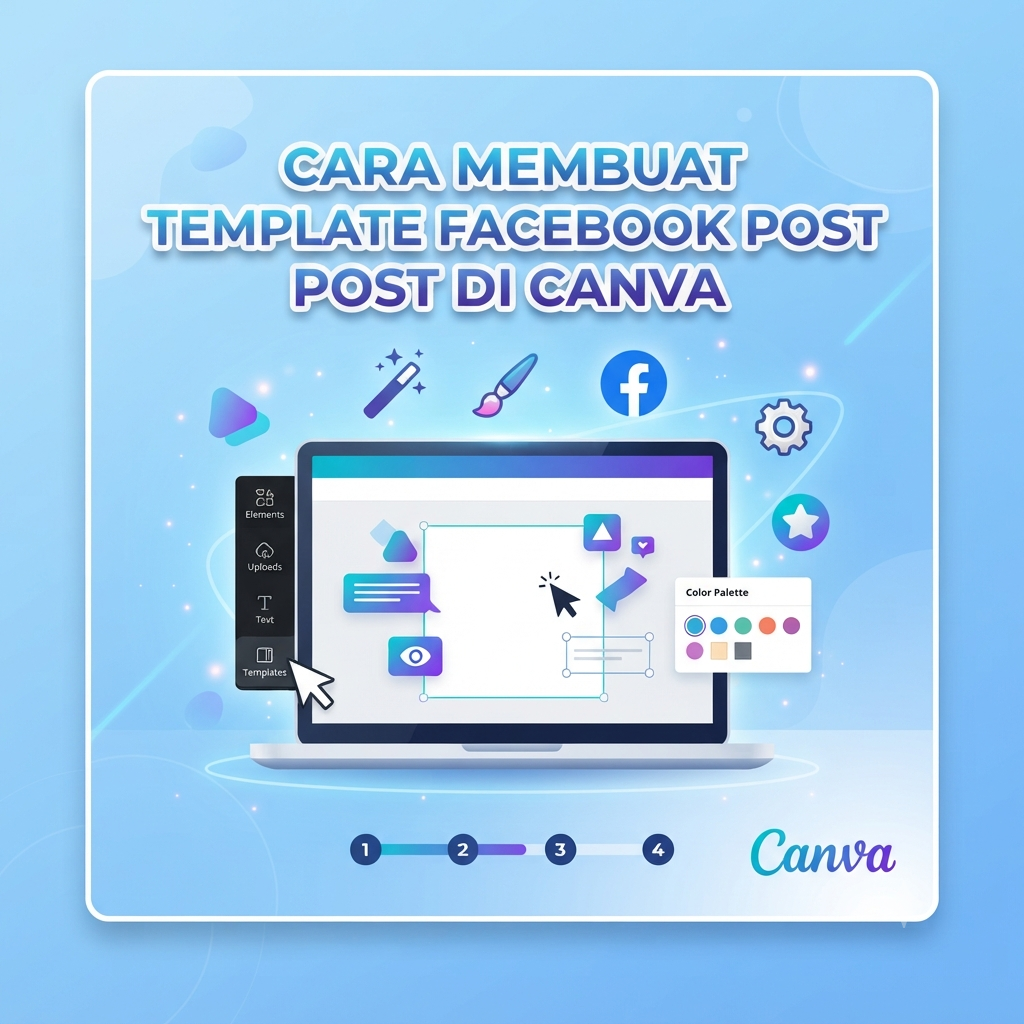 Cara Membuat Template Facebook Post di Canva