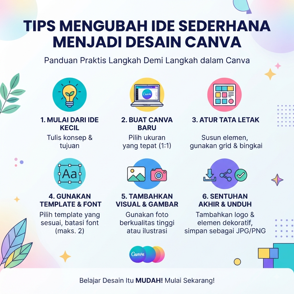 Tips Mengubah Ide Sederhana Menjadi Desain Canva