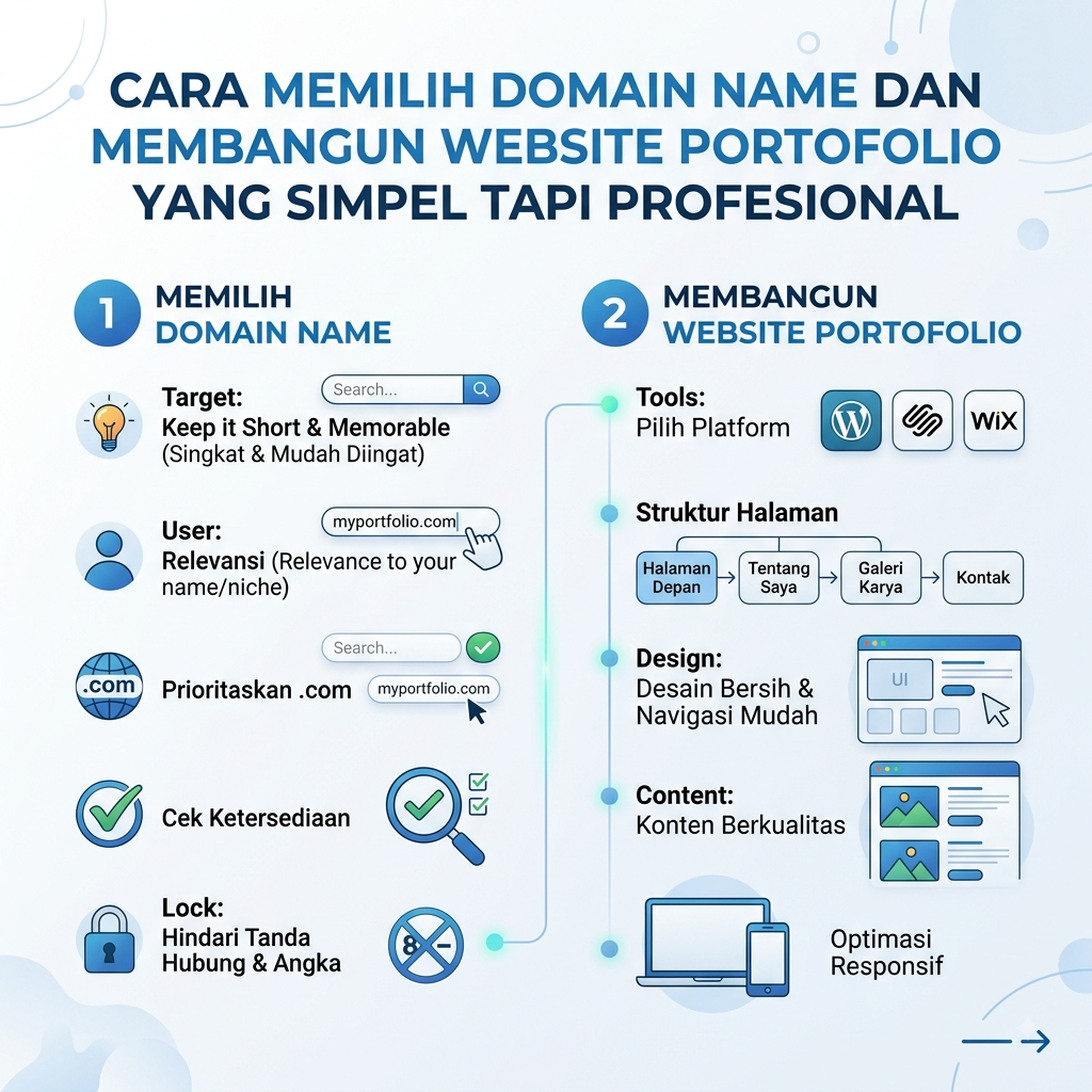 Memilih Domain Name dan Membangun Website Portofolio
