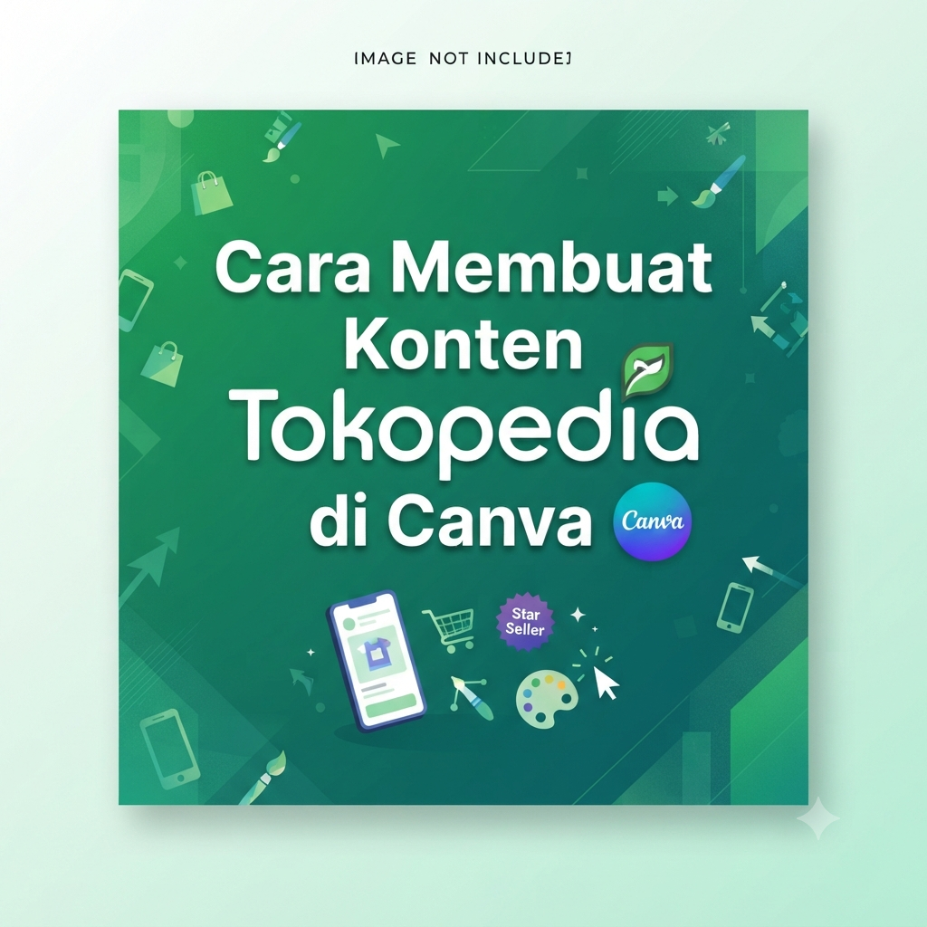 Cara Membuat Konten Tokopedia di Canva