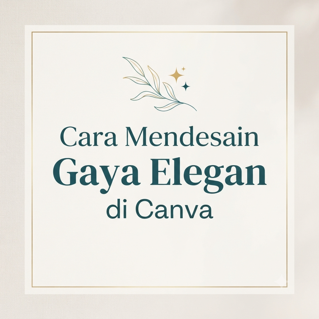 Cara Mendesain Gaya Elegan di Canva
