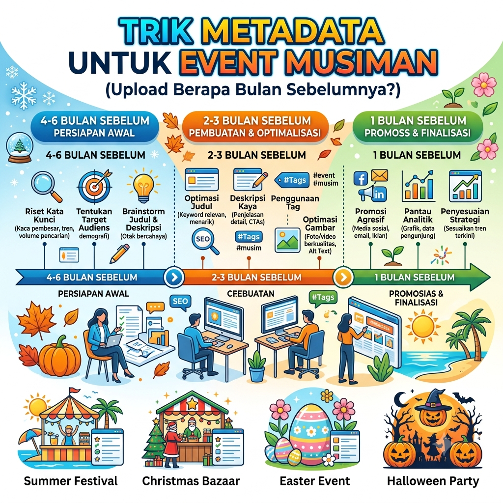 Trik Metadata untuk Event Musiman (Upload Berapa Bulan Sebelumnya?)