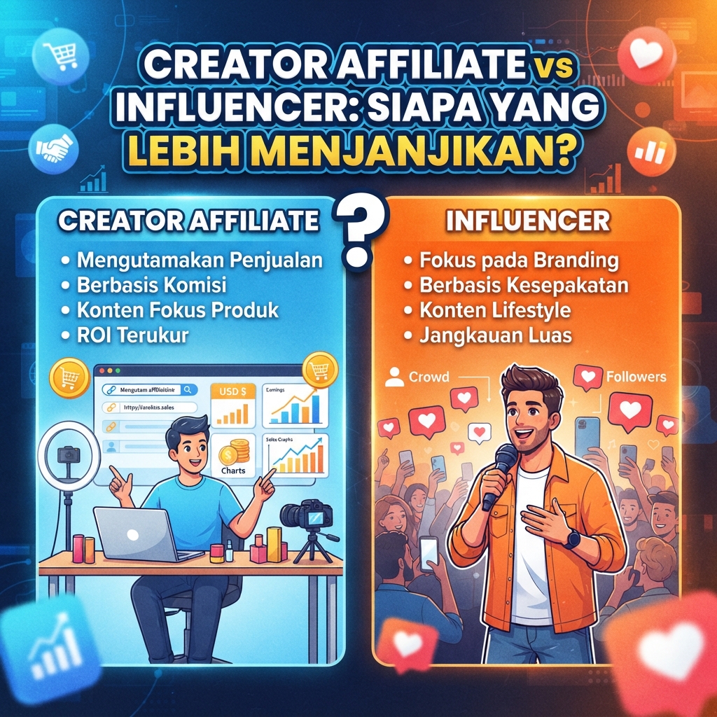 Creator Affiliate vs Influencer: Siapa yang Lebih Menjanjikan?