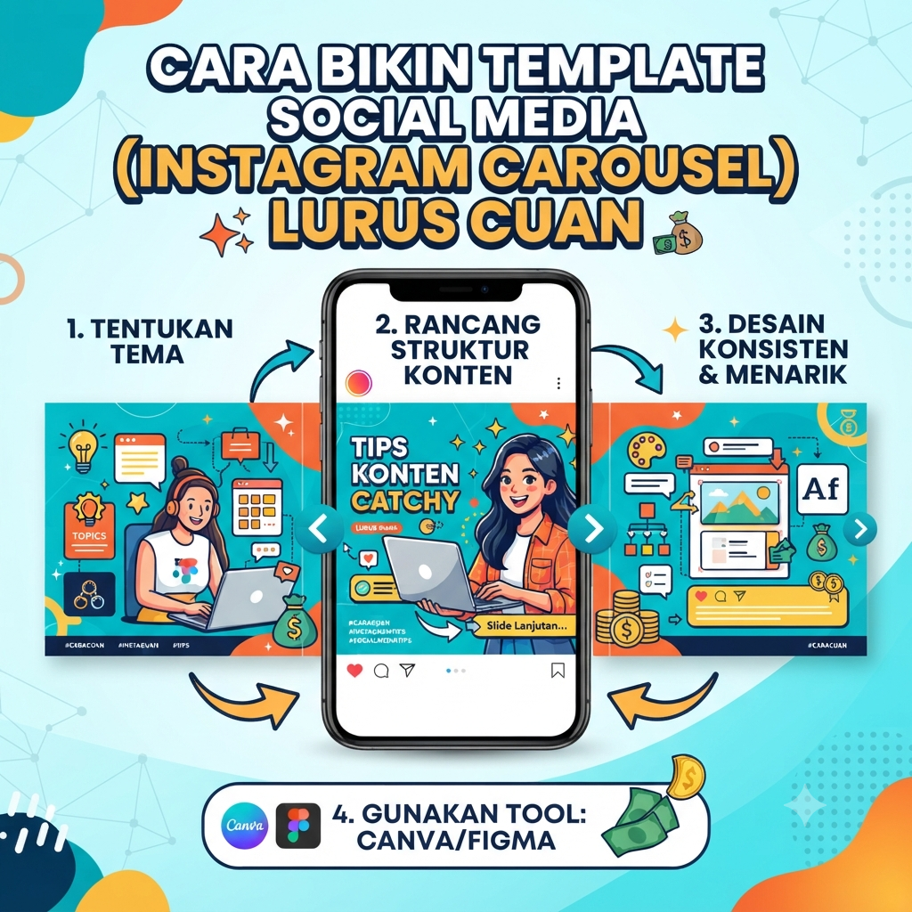 Cara Bikin Template Social Media (Instagram Carousel) Lurus Cuan