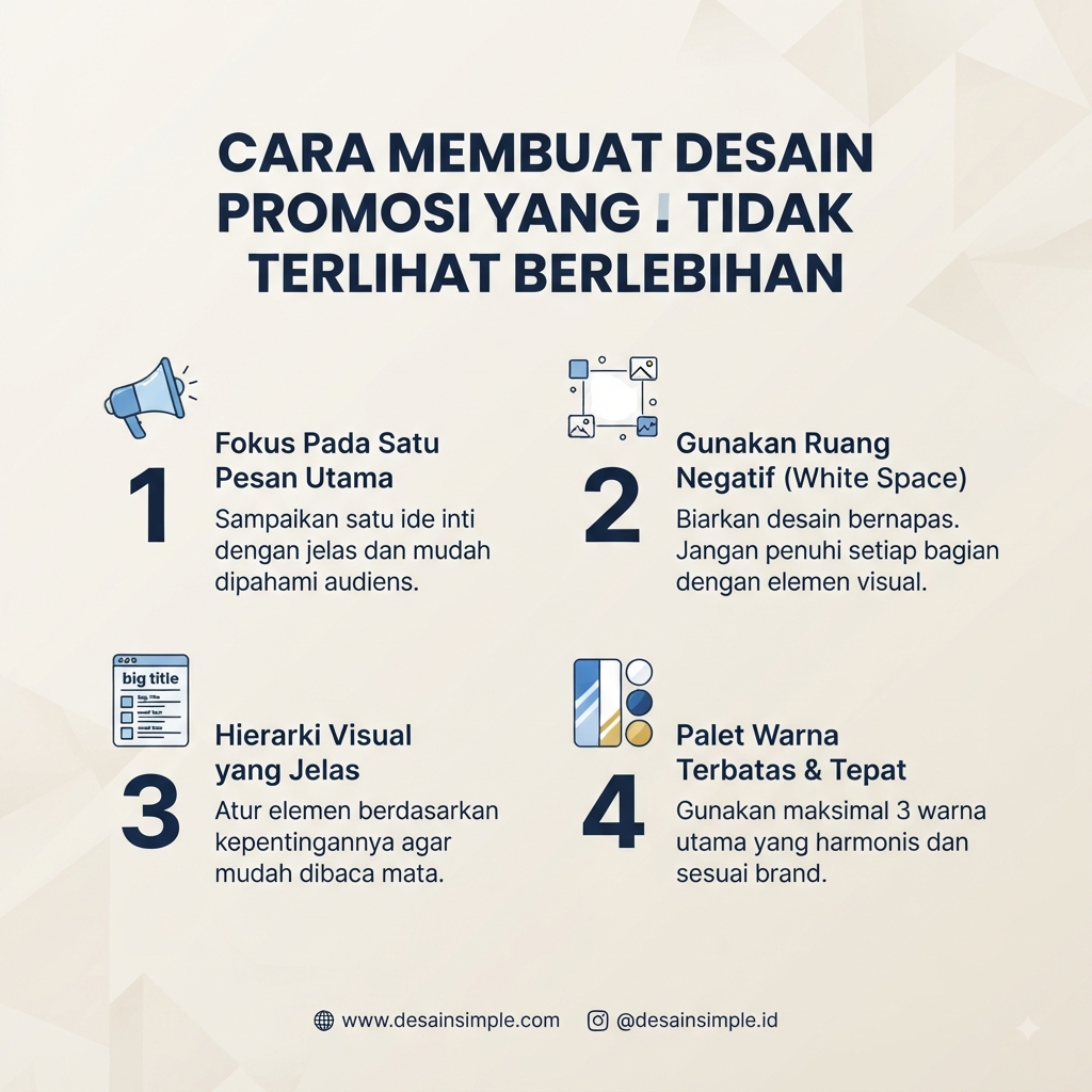 Cara Membuat Desain Promosi yang Tidak Terlihat Berlebihan
