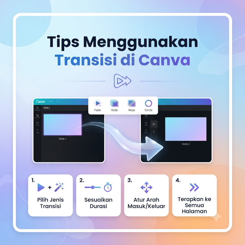 Tips Menggunakan Transisi di Canva
