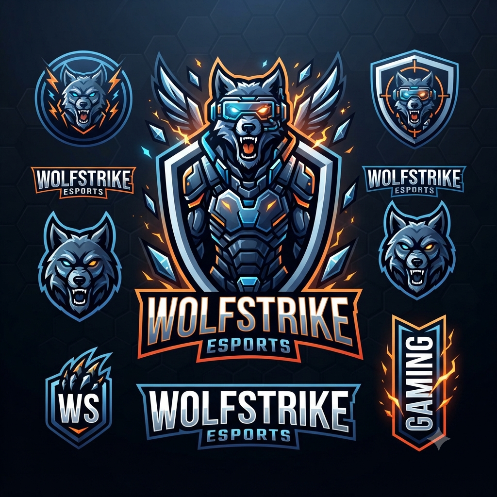 Bikin Aset Mascot Esports & Gaming Logo Element