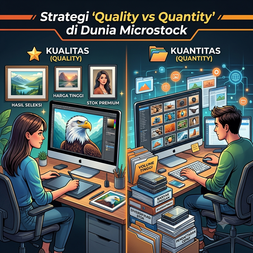 Strategi “Quality vs Quantity” di Dunia Microstock