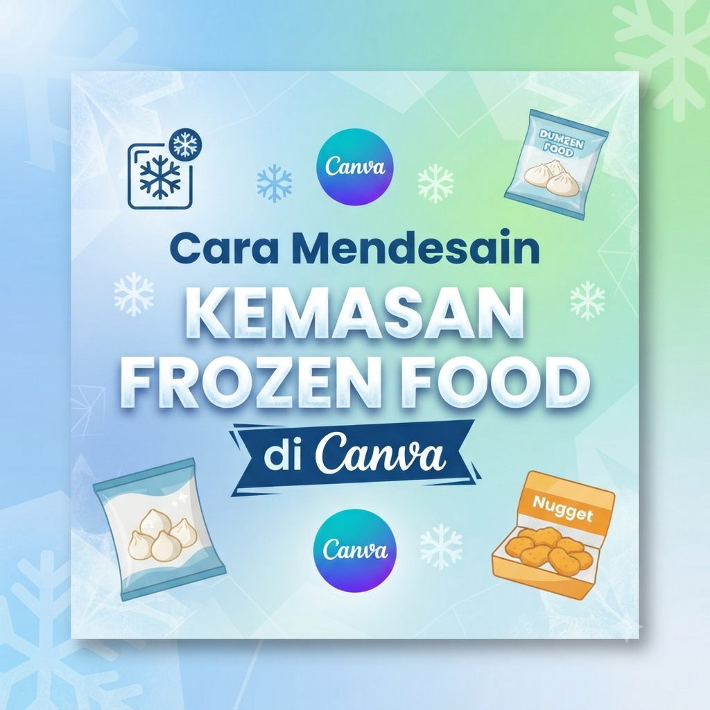 Cara Mendesain Kemasan Frozen Food di Canva