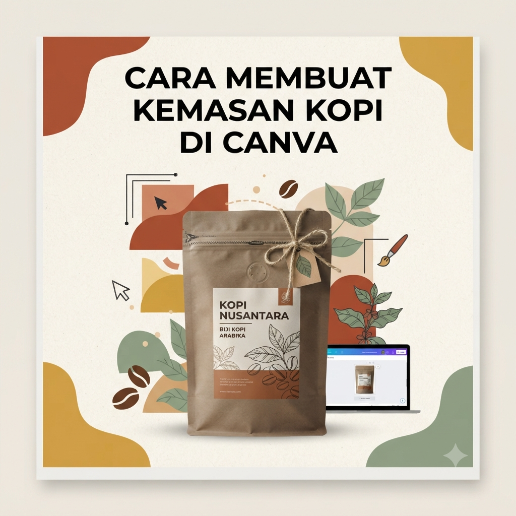 Cara Membuat Kemasan Kopi di Canva