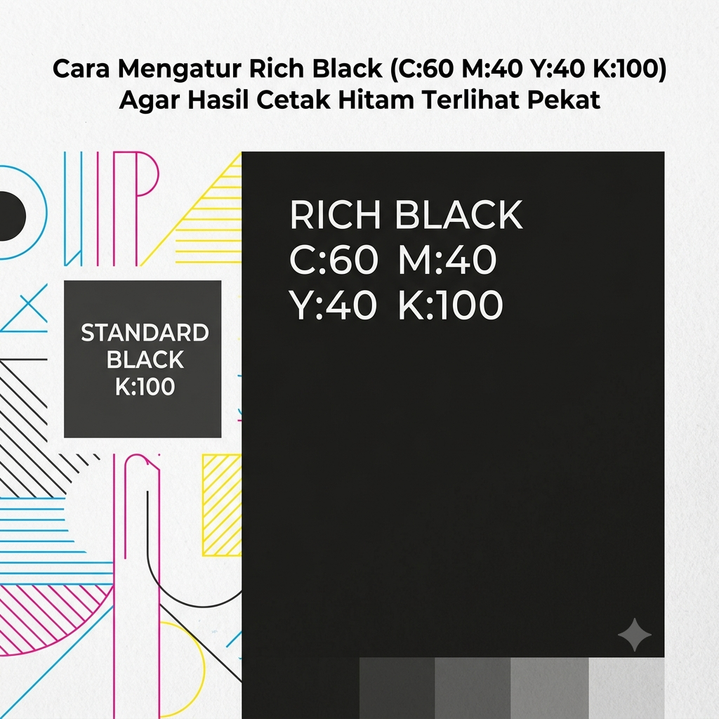 Mengatur Black (C:60 M:40 Y:40 K:100) Agar Hasil Cetak Hitam
