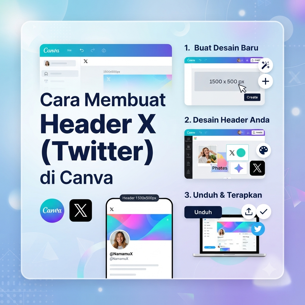 Cara Membuat Header X (Twitter) di Canva