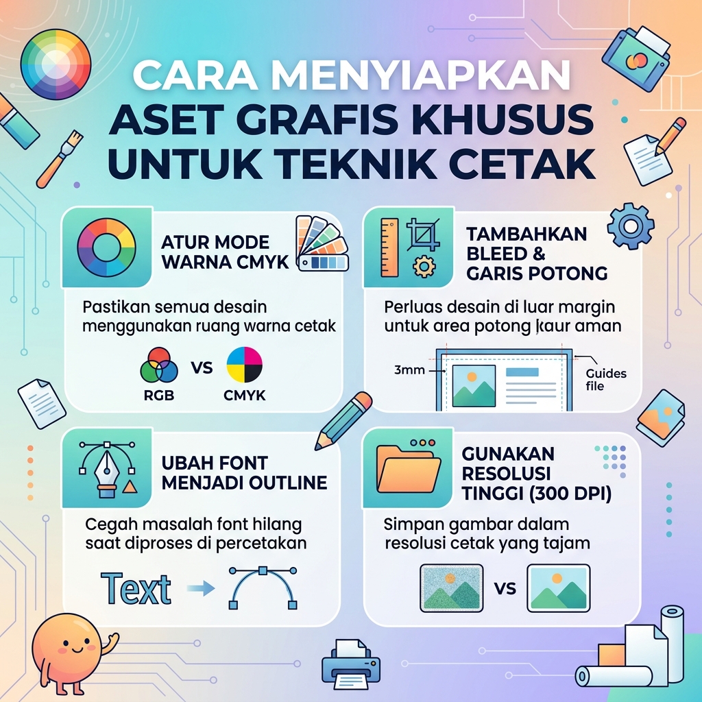 Cara Menyiapkan Aset Grafis Khusus untuk Teknik Cetak