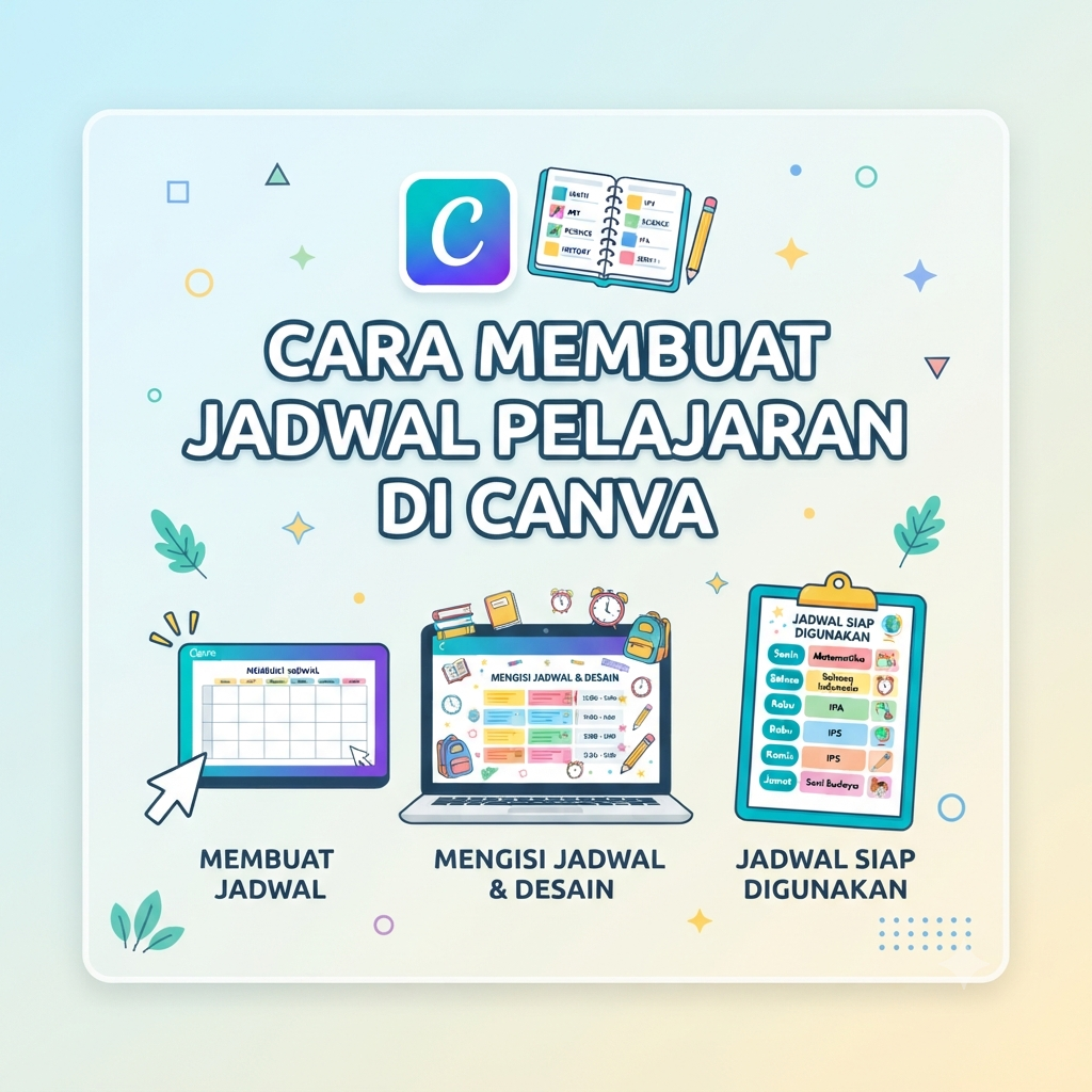 Cara Membuat Jadwal Pelajaran di Canva