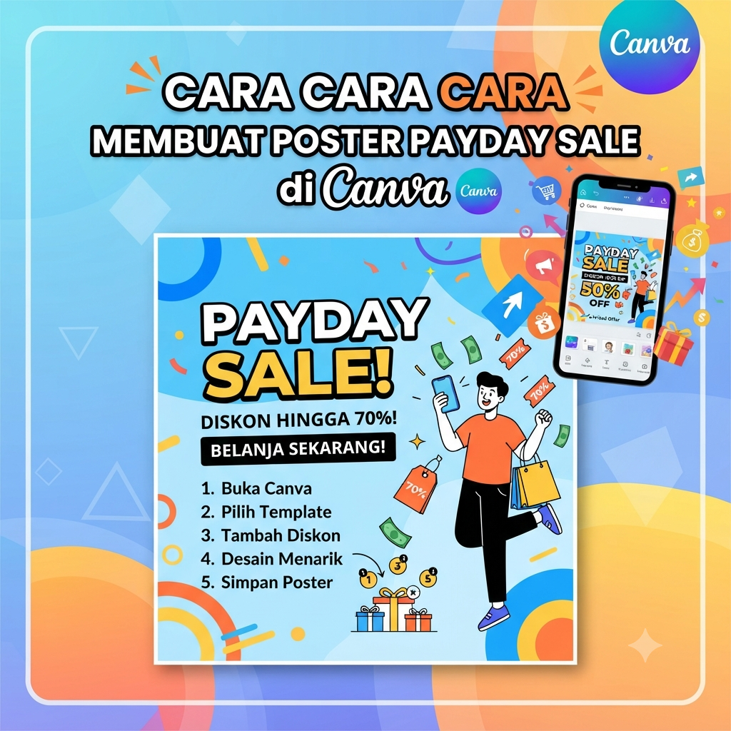 Cara Membuat Poster Payday Sale di Canva