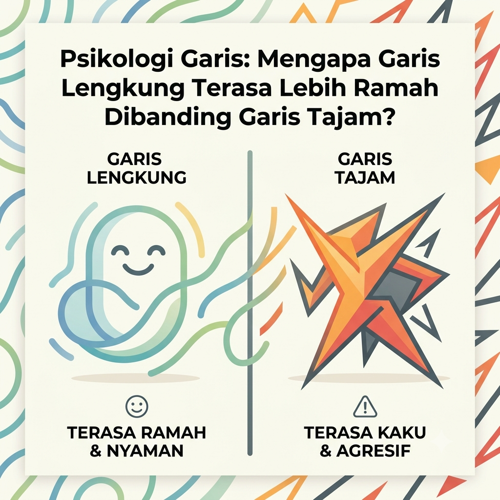 Garis Lengkung Terasa Lebih Ramah Dibanding Garis Tajam?