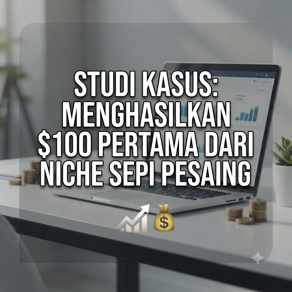 Studi Kasus: Menghasilkan $100 Pertama Dari Niche Sepi Pesaing
