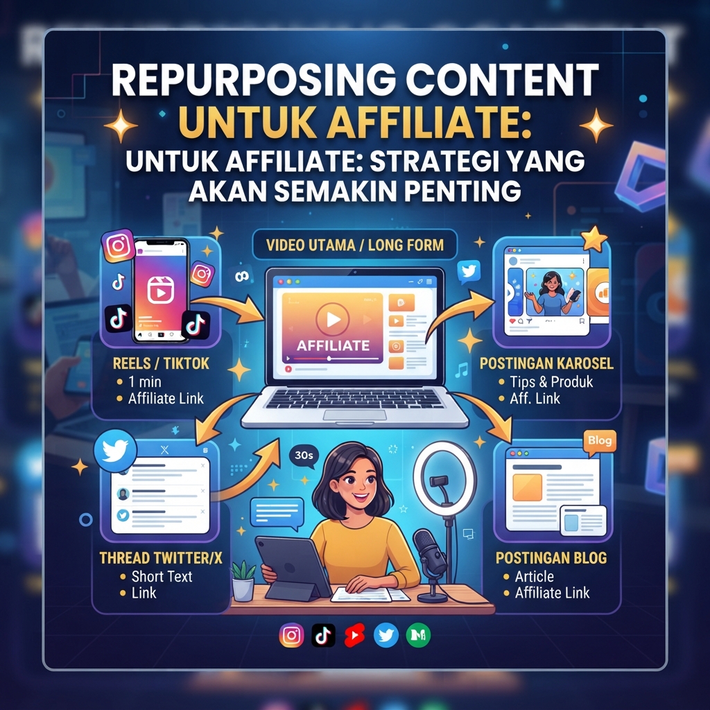 Repurposing Content untuk Affiliate: Strategi yang Akan Semakin Penting