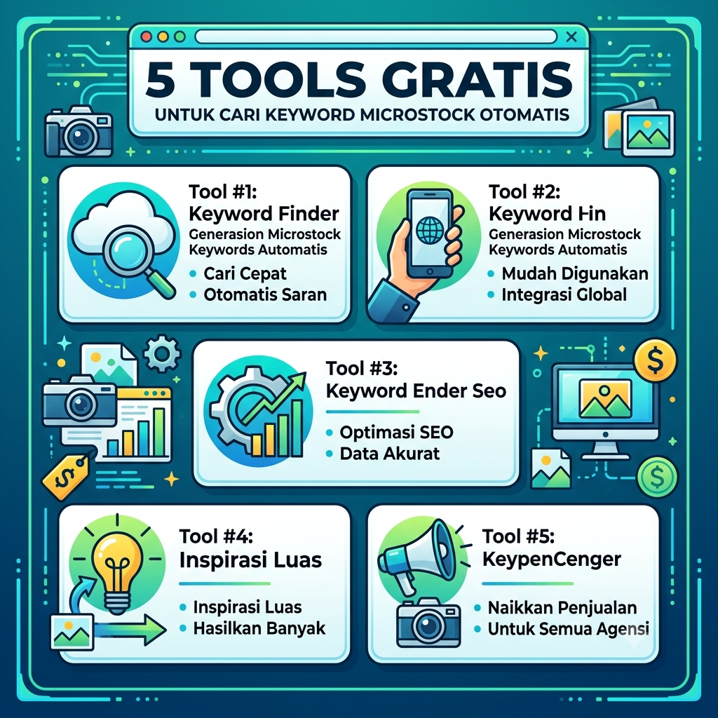5 Tools Gratis untuk Cari Keyword Microstock Otomatis