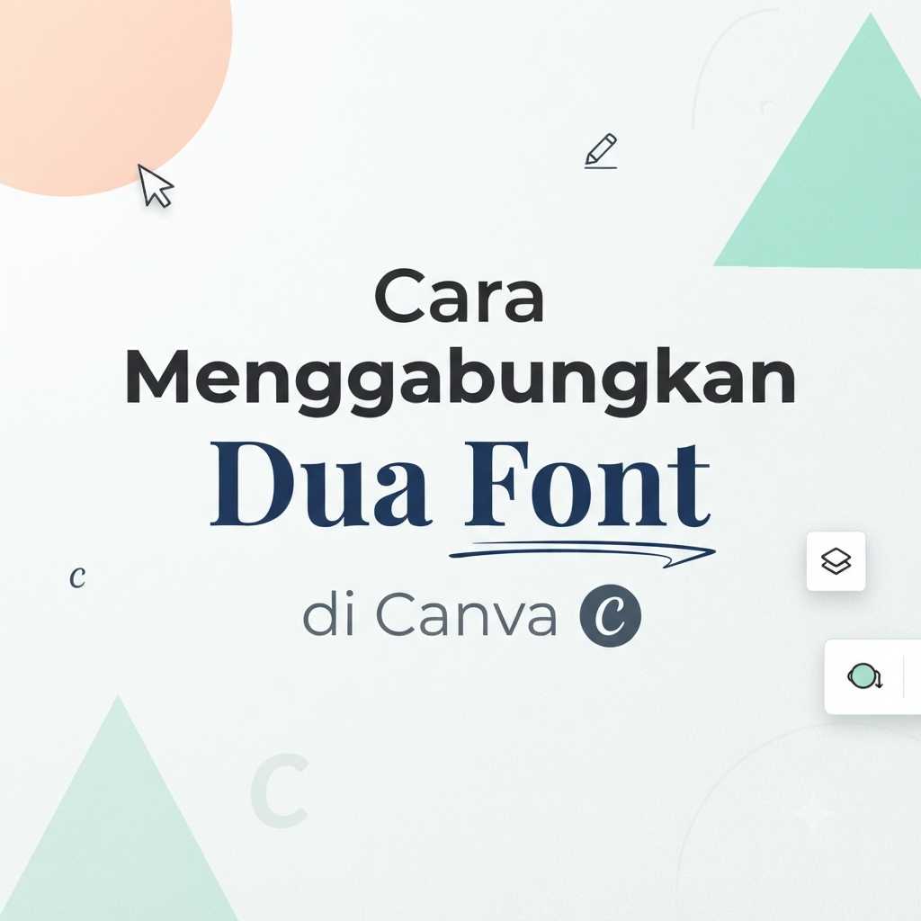 Cara Menggabungkan Dua Font di Canva