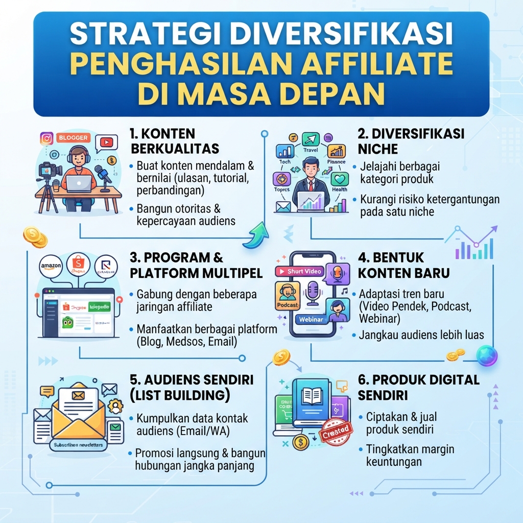 Strategi Diversifikasi Penghasilan Affiliate di Masa Depan